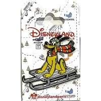 Disneyland Paris Pluto Skiing OE Souvenir Pin