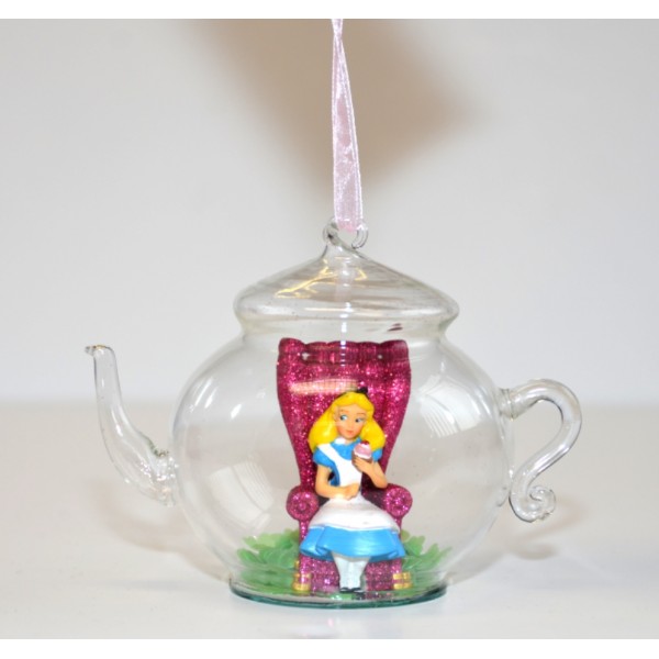 glass teapot christmas ornament