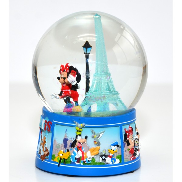 Disneyland Paris Mickey and Minnie Mouse Souvenir Snow globe