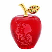 Disney Snow White Red Apple 8cm, Arribas Glass Collection